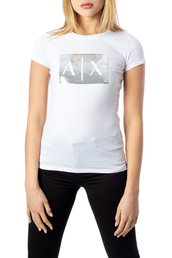 Armani Exchange T-shirt femme — white