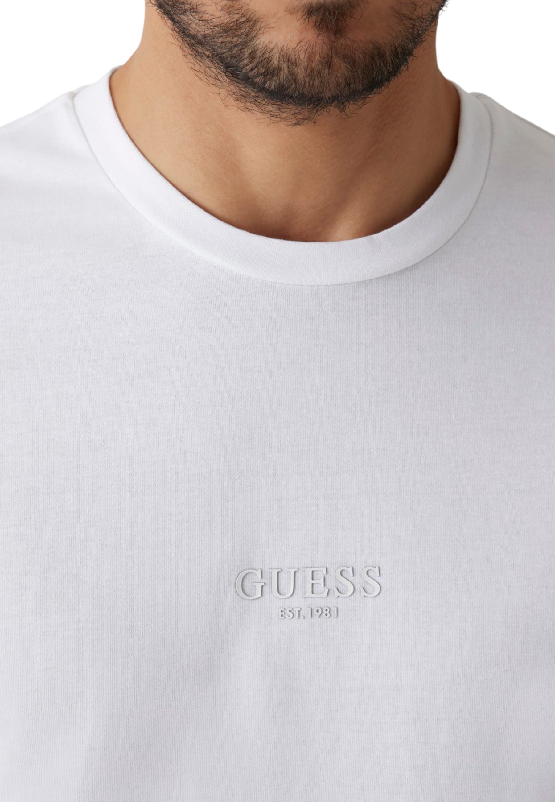 Guess T-shirt homme — white