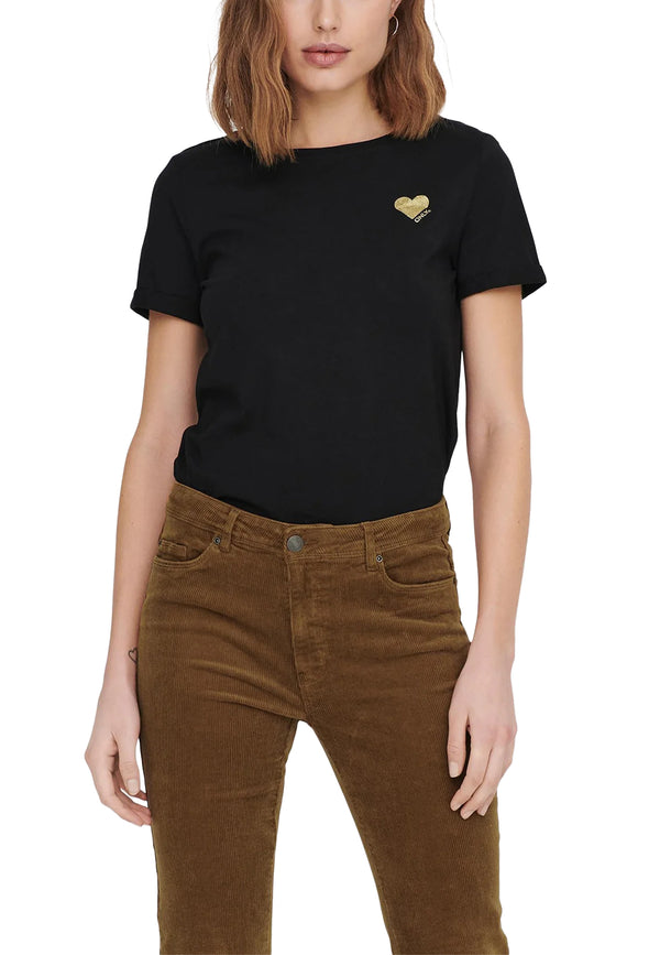 Only T-shirt femme — black
