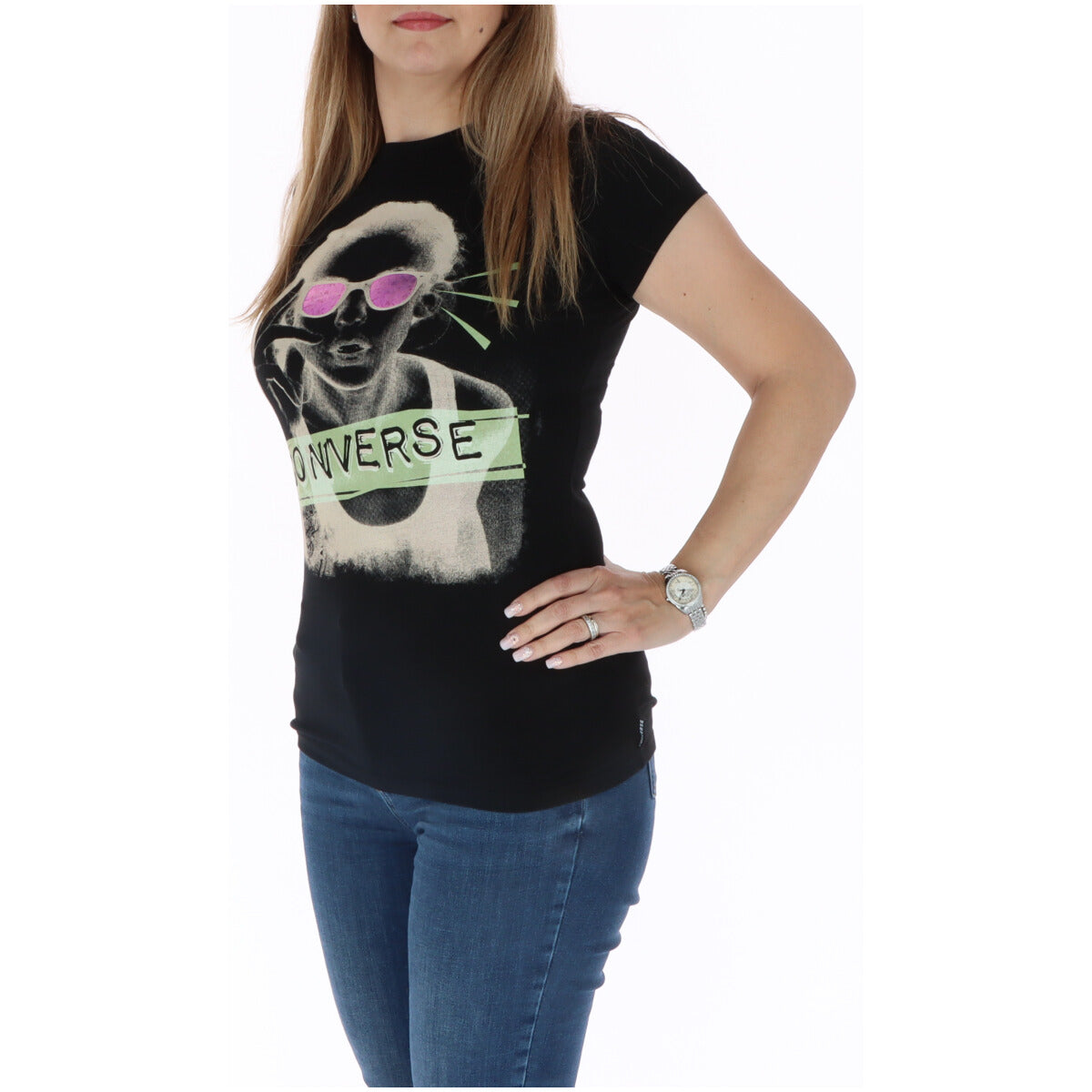 Converse T-shirt femme — black