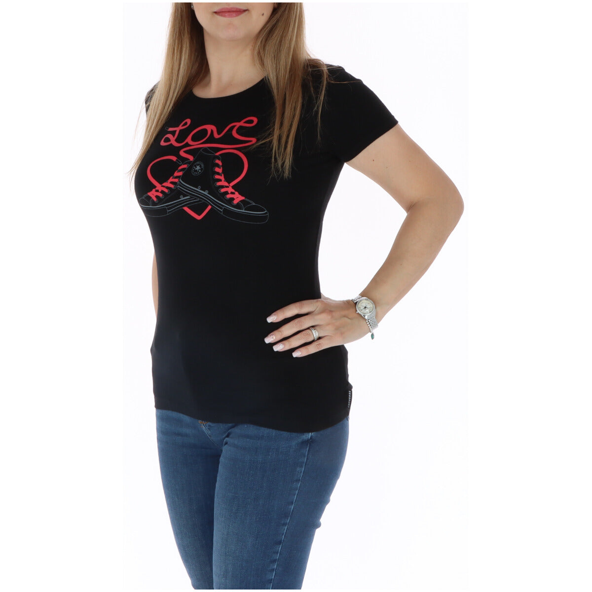 Converse T-shirt femme — black