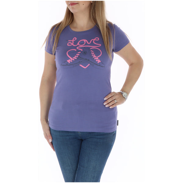Converse T-shirt femme — purple