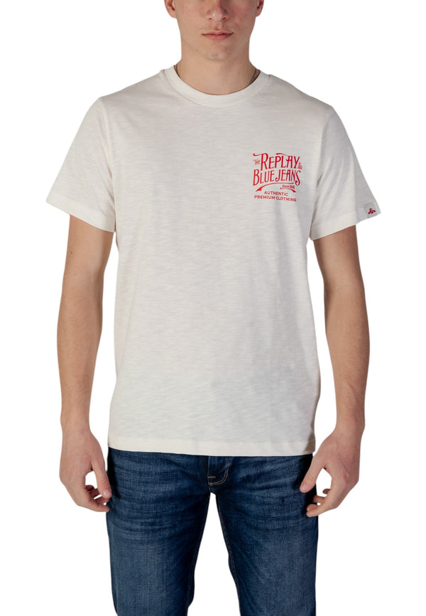 Replay T-shirt homme — beige
