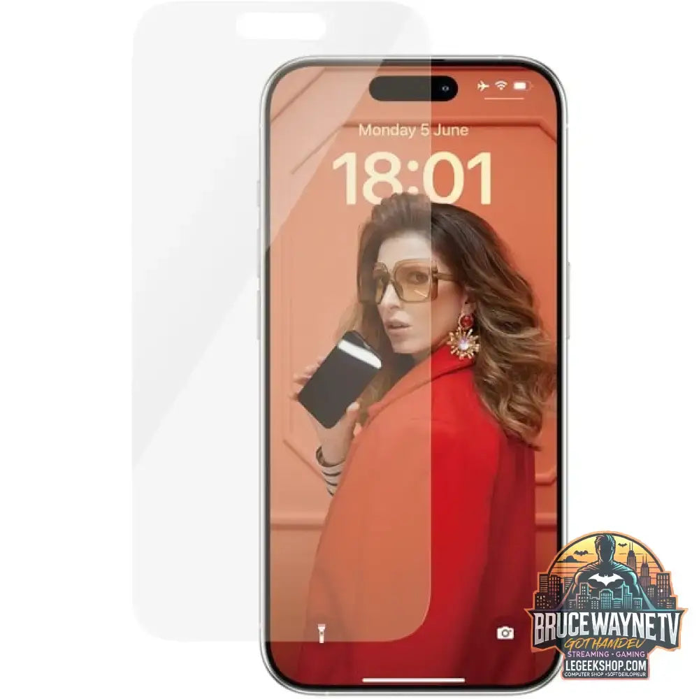 PanzerGlass Displayschutz Classic Fit, Schutzfolie transparent, iPhone 15 Pro - PanzerGlass - vue 2