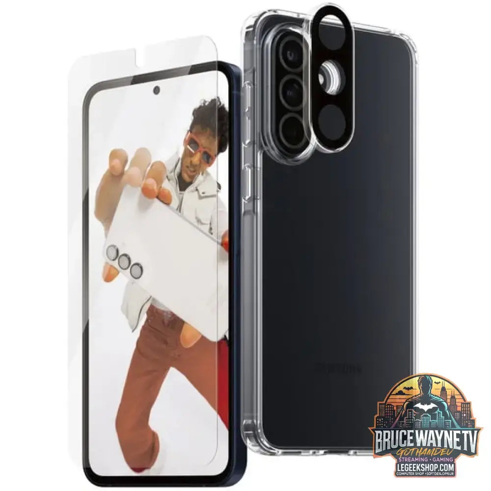 PanzerGlass Flagship 3-in-1 Set transparent/weiß, Samsung Galaxy A56 5G, QI-kompatibel, EasyAligner - PanzerGlass - vue 3