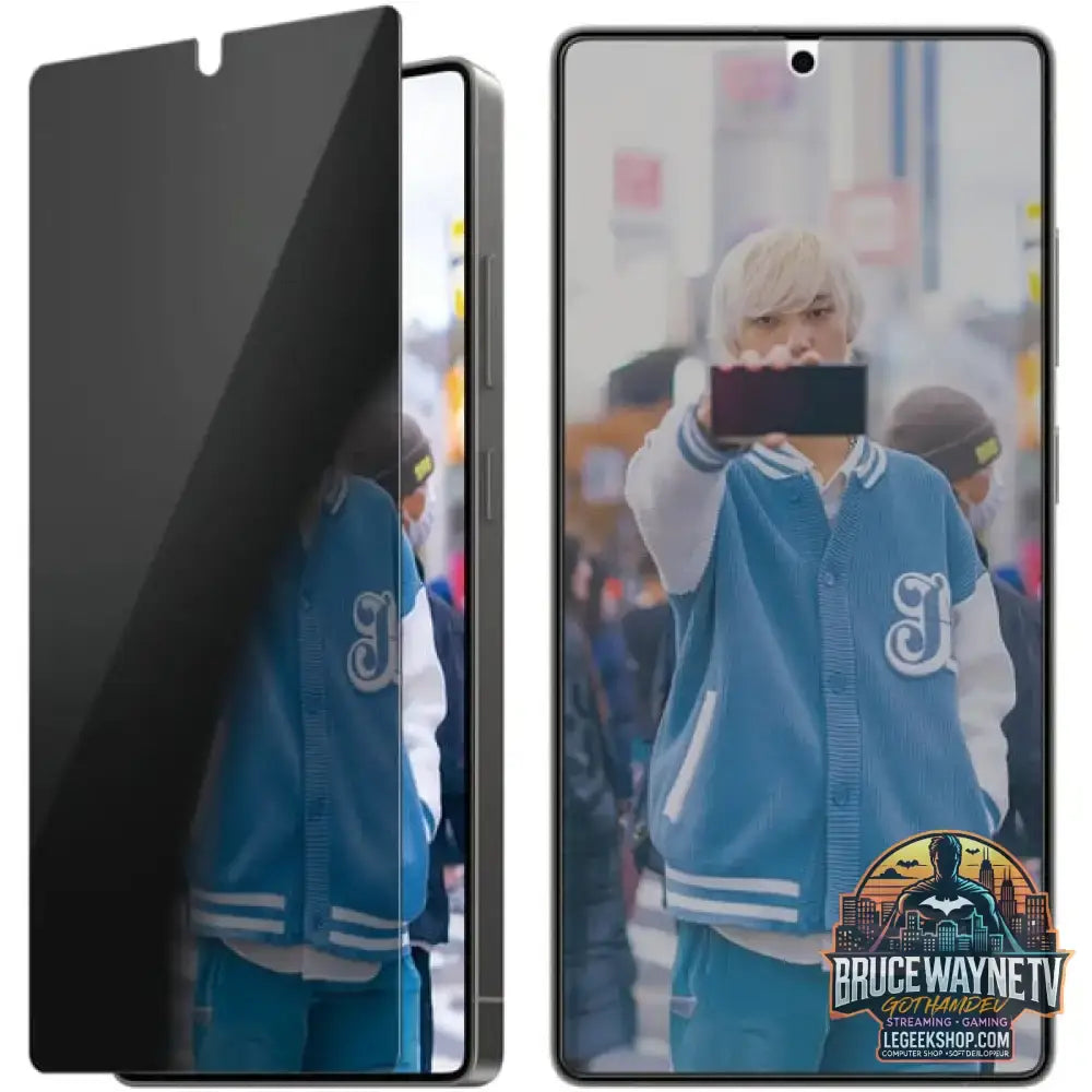 PanzerGlass Privacy Displayschutz Ultra-Wide Fit, Schutzfolie transparent, Samsung Galaxy S25 Ultra - PanzerGlass - vue 3