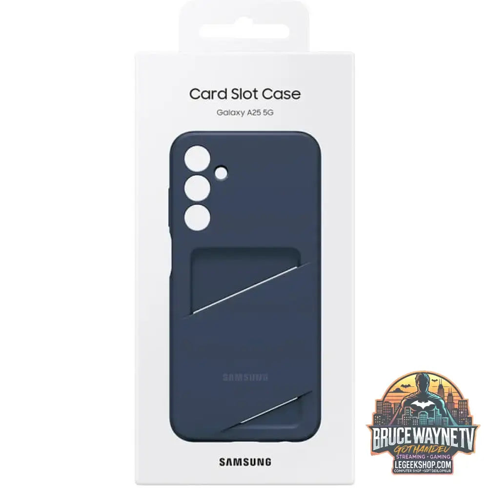 Samsung Card Slot Case, Handyhülle dunkelblau, Samsung Galaxy A25 5G - Feature: Aussparung für Kamera - vue 6