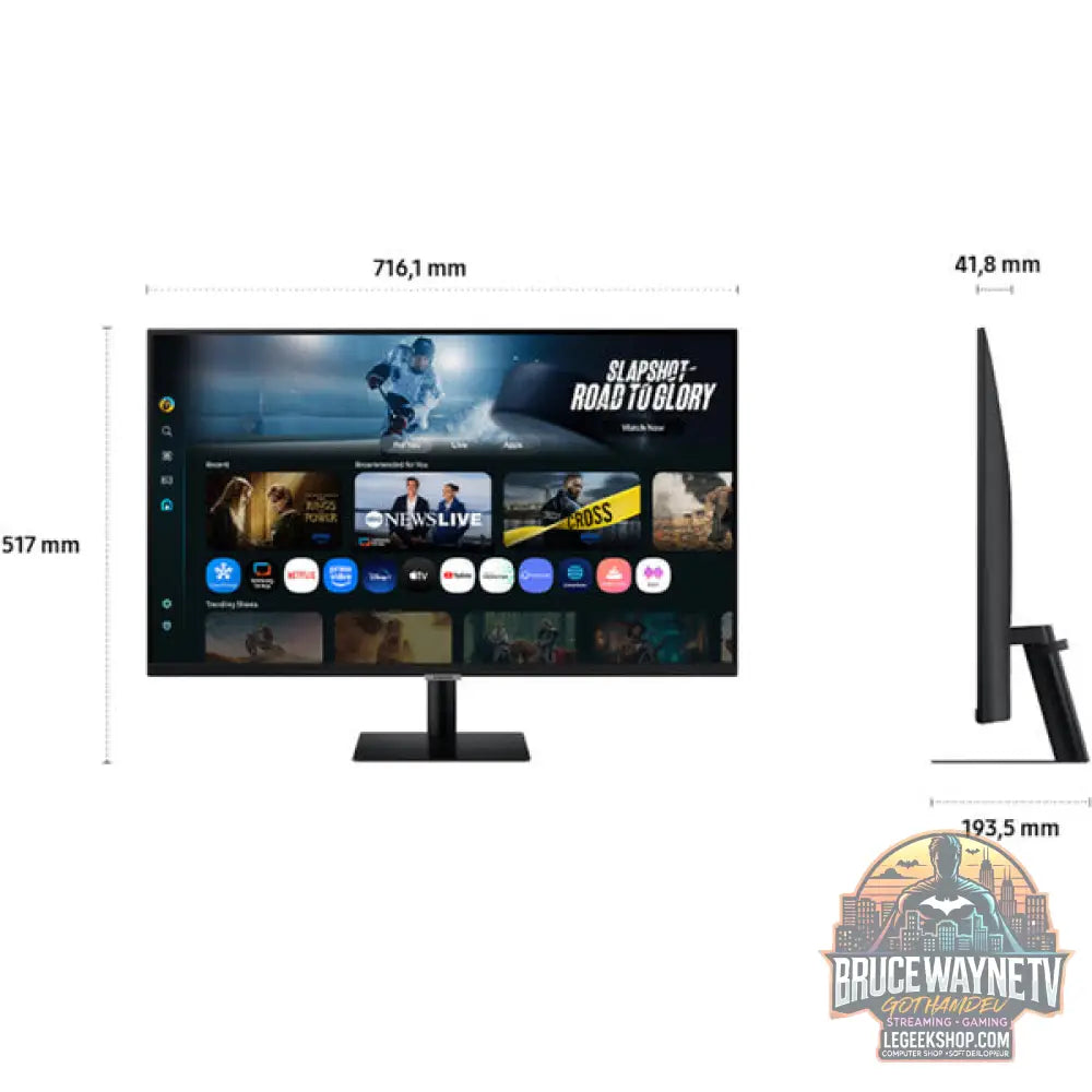Samsung Smart AI Monitor S32FM700UU 32" 3840 × 2160 px VA 60 Hz - Samsung - vue 13