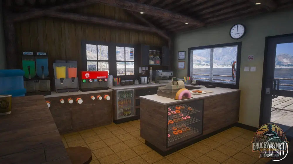 Sandy Shores Pier MLO FiveM - Quai Bois - Boutique Appats - Marche - Cafe Vue Lac - FiveM MLO