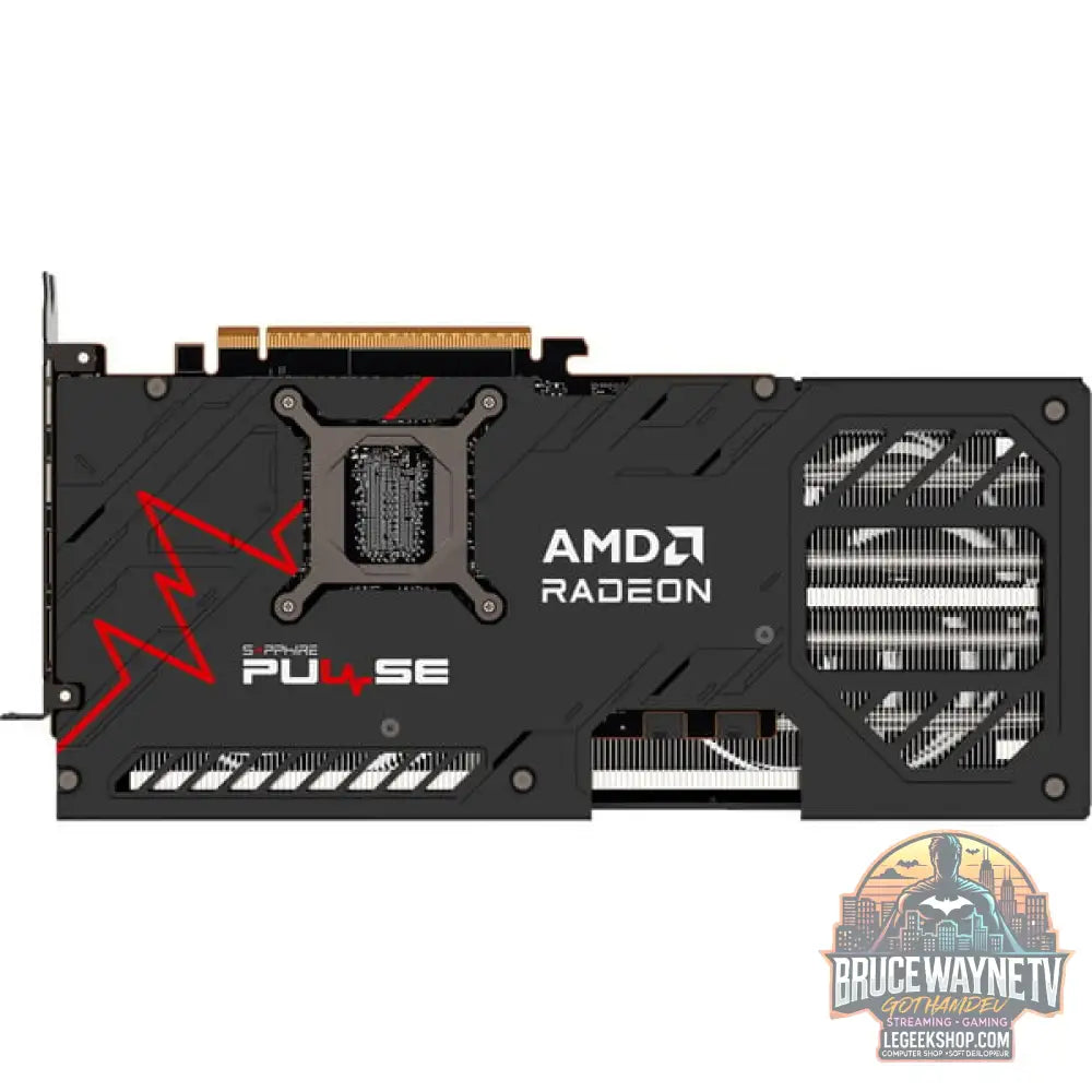 SAPPHIRE Radeon RX 9070 GRE Pulse Gaming OC, carte graphique noir, RDNA4, GDDR6, 2x DisplayPort, 2x HDMI - SAPPHIRE - vue 6