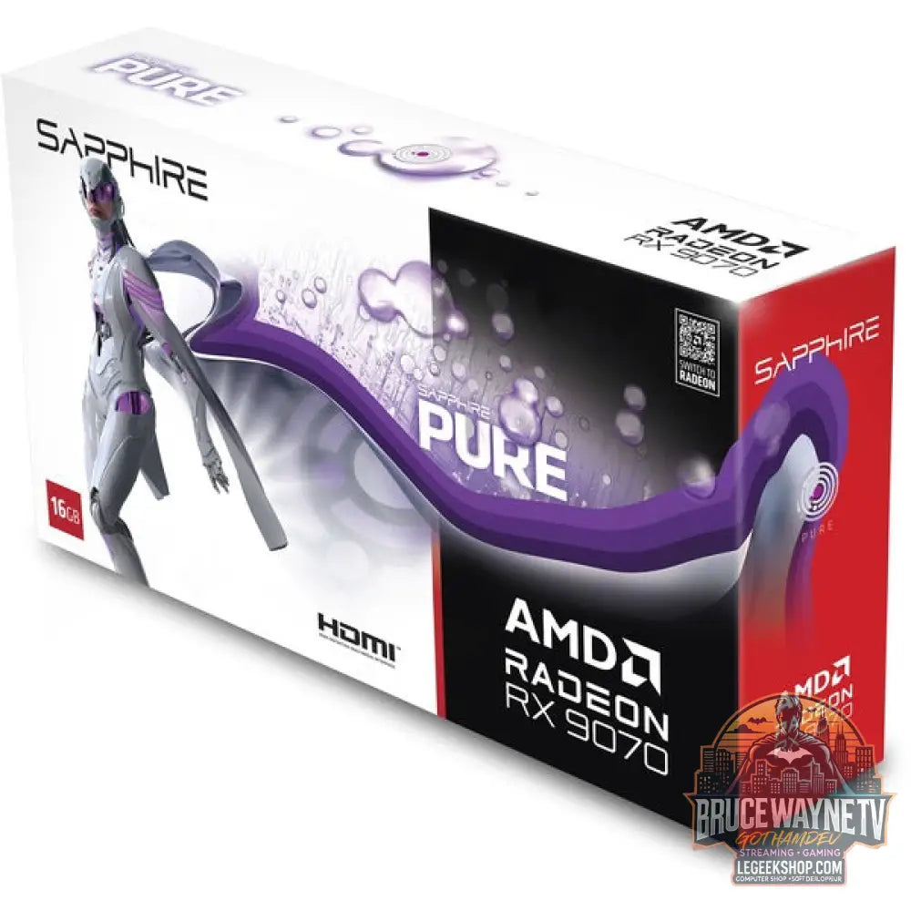 SAPPHIRE Radeon RX 9070 Pure OC, carte graphique - SAPPHIRE - vue 8