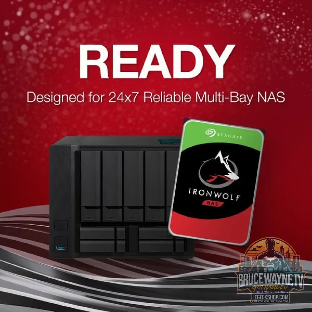 Seagate IronWolf NAS 4 TB CMR, Festplatte SATA 6 Gb/s, 3,5" - Seagate - vue 3