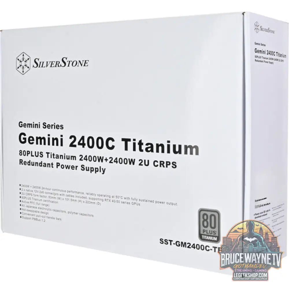 SilverStone Gemini 2400C Titanium (SST-GM2400C-TF), alimentation PC - SilverStone - vue 9