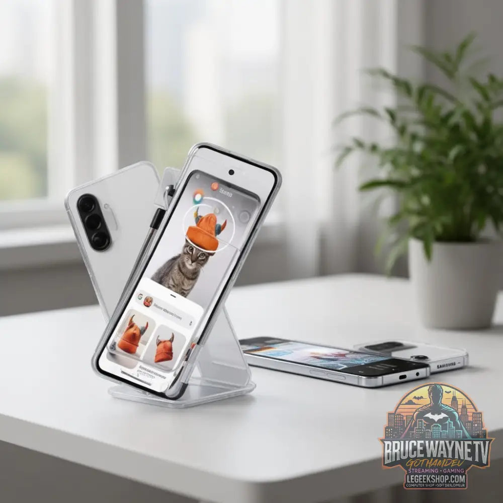 Smartphone Samsung Galaxy A56 — produit geek, vue 2, LeGeekShop