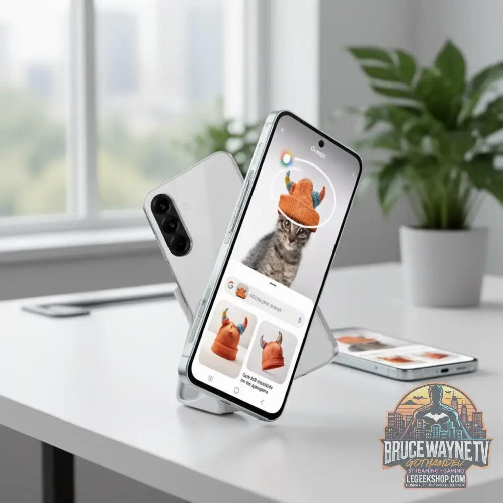 Smartphone Samsung Galaxy A56 — produit geek, vue 5, LeGeekShop