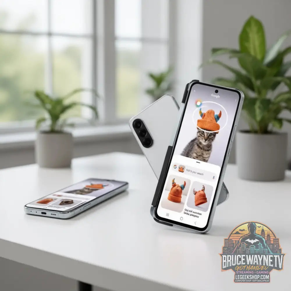 Smartphone Samsung Galaxy A56 — produit geek, vue 7, LeGeekShop
