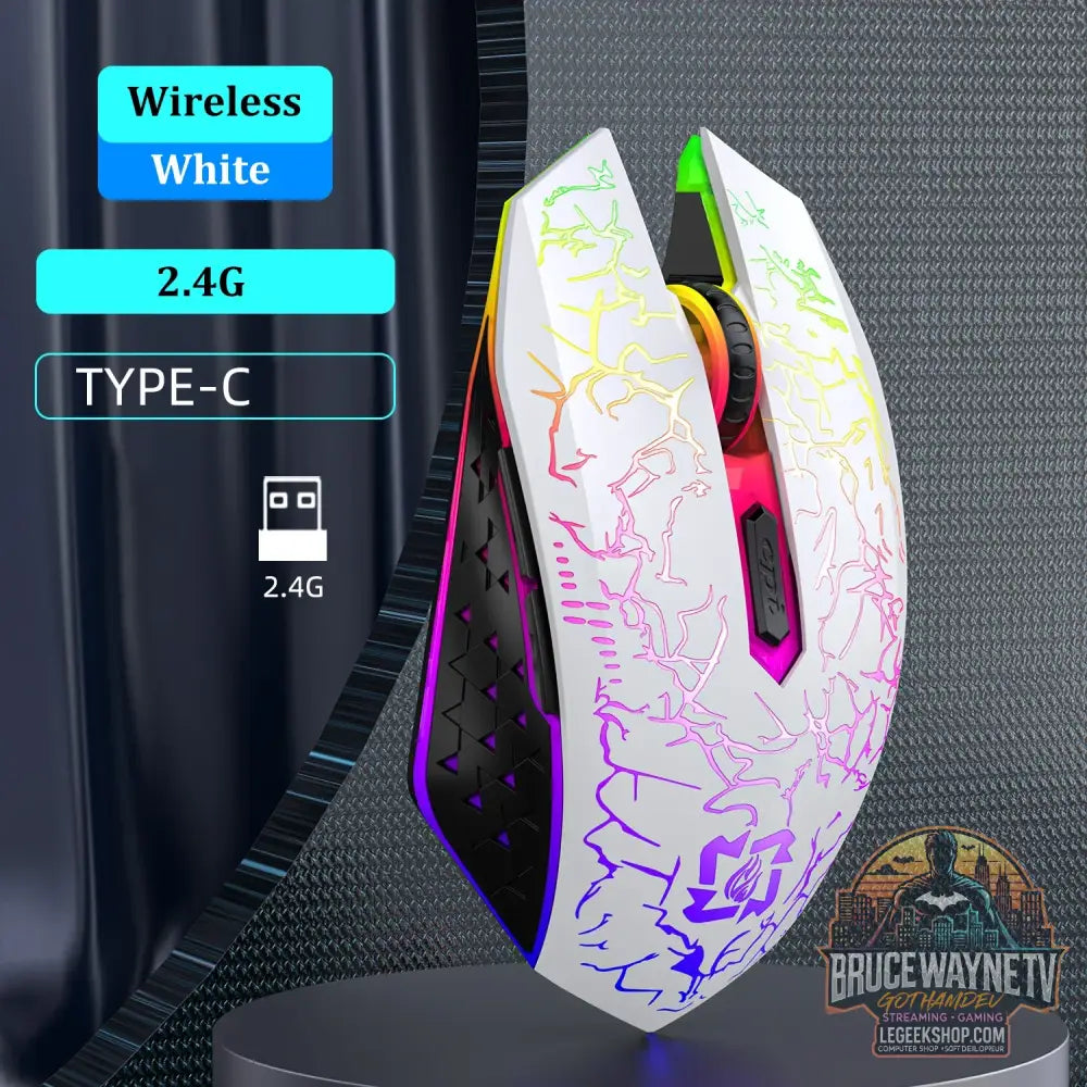 Souris - 2.4G White / China Mainland - Souris Gaming