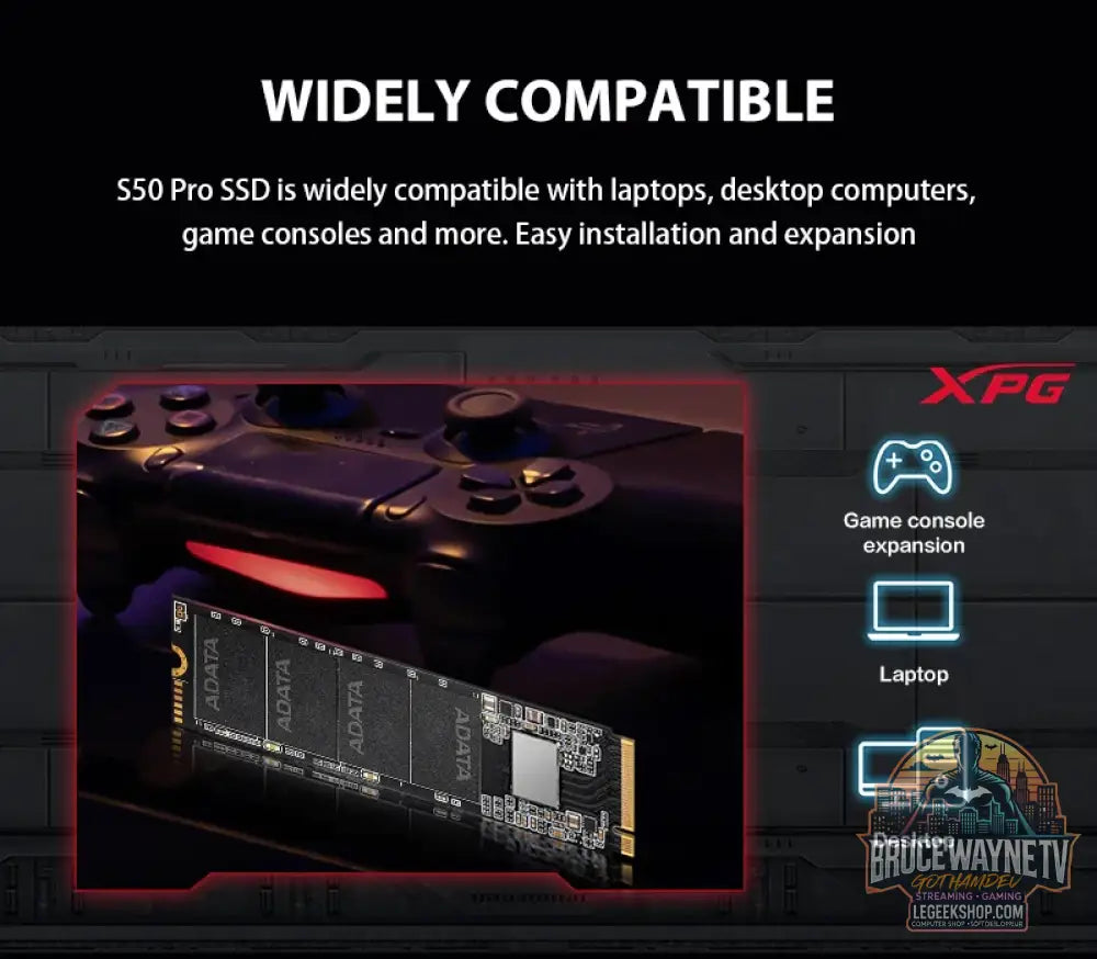SSD NVMe ADATA XPG GAMMIX S50 PRO M.2 2280 PCIe Gen4x4 500GB 1TB 3D NAND TLC - SSD NVMe