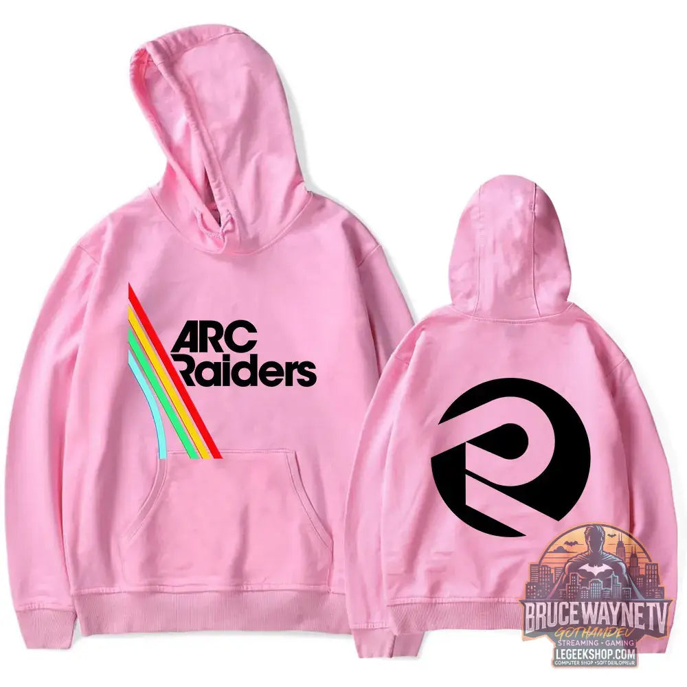 Sweat à Capuche Arc Raiders Logo Gaming Unisexe Poche Cordon - rose / XXXL - Sweat à Capuche