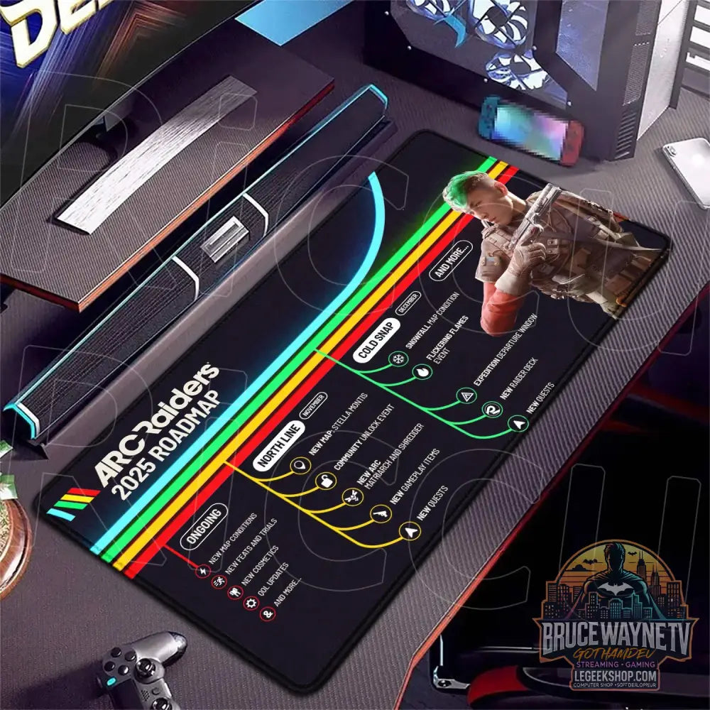 Tapis de Souris Arc Raiders HD XXL 80x40cm Gaming Antidérapant - A-9 / 80x30cm - Tapis de Souris