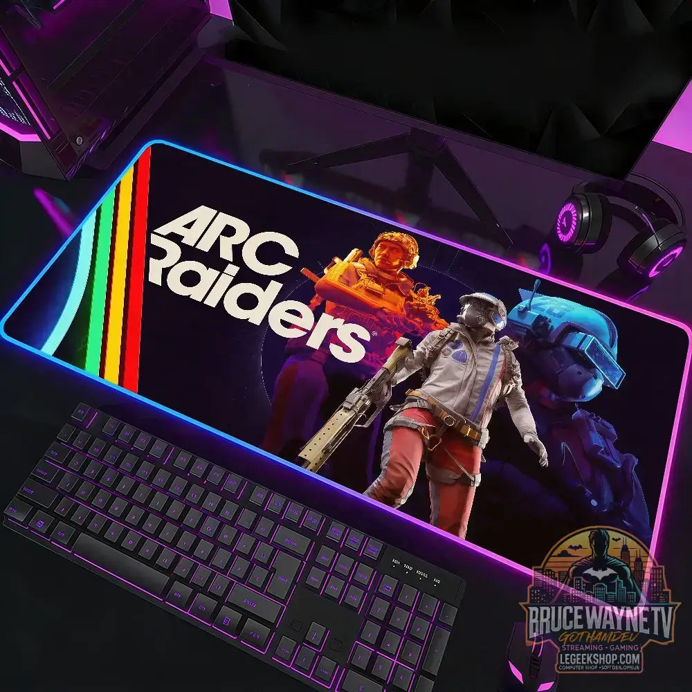 Tapis de Souris Arc Raiders LED RGB XXL Gaming Antidérapant - z3 / RGB300x900x3mm - Tapis de Souris