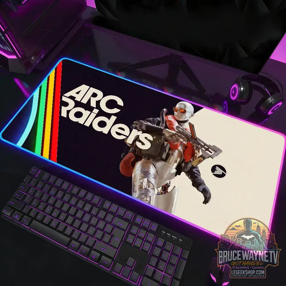 Tapis de Souris Arc Raiders LED RGB XXL Gaming Antidérapant - z4 / RGB400x800x3mm - Tapis de Souris