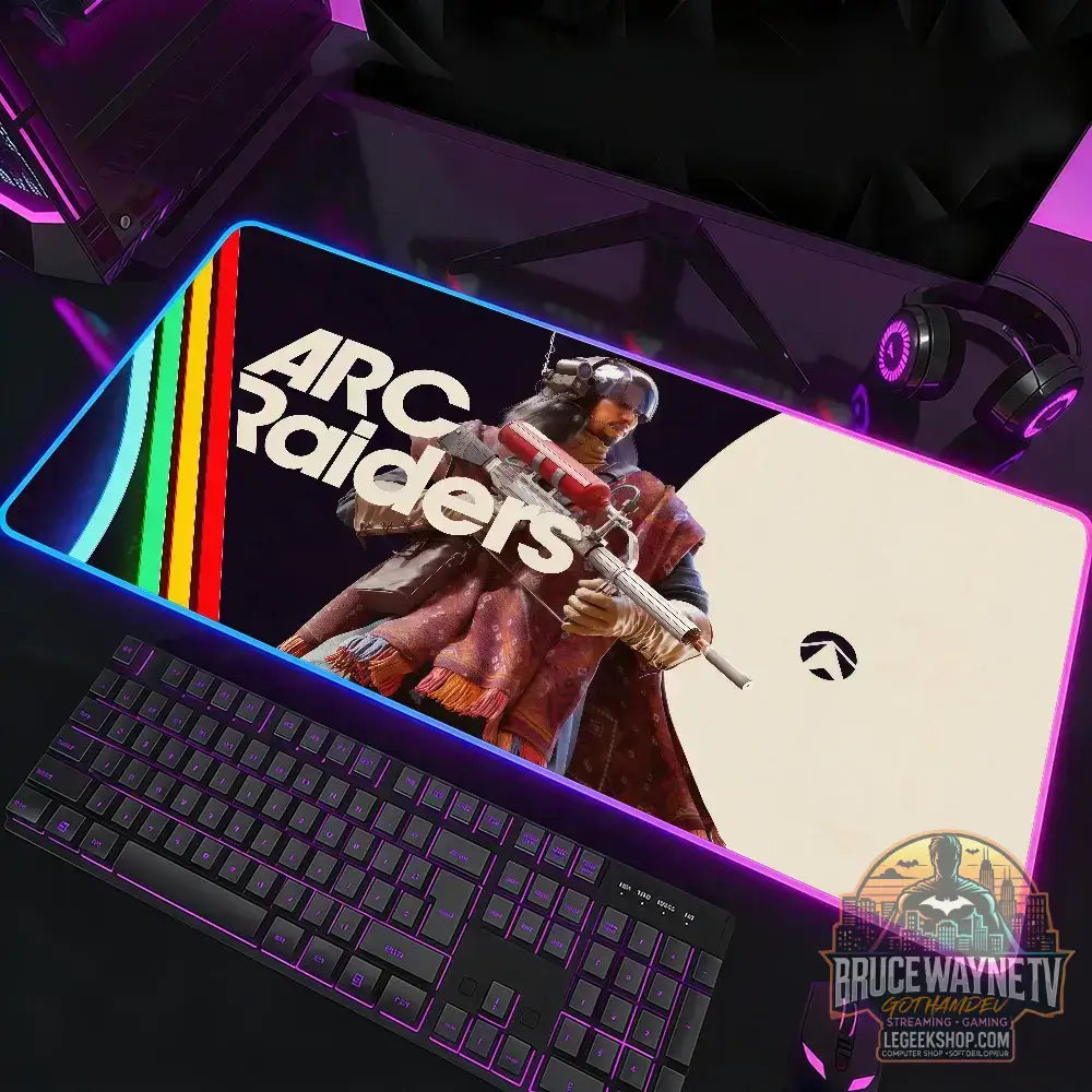 Tapis de Souris Arc Raiders LED RGB XXL Gaming Antidérapant - z6 / RGB300x800x3mm - Tapis de Souris