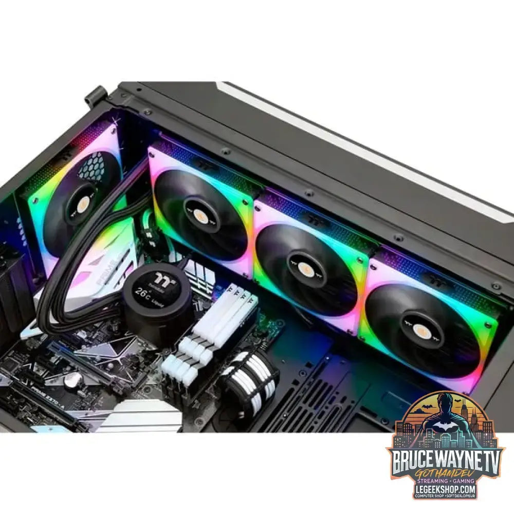 Thermaltake TOUGHLIQUID Ultra 420 RGB AIO Liquid Cooler 420mm, Wasserkühlung schwarz - Thermaltake - vue 9