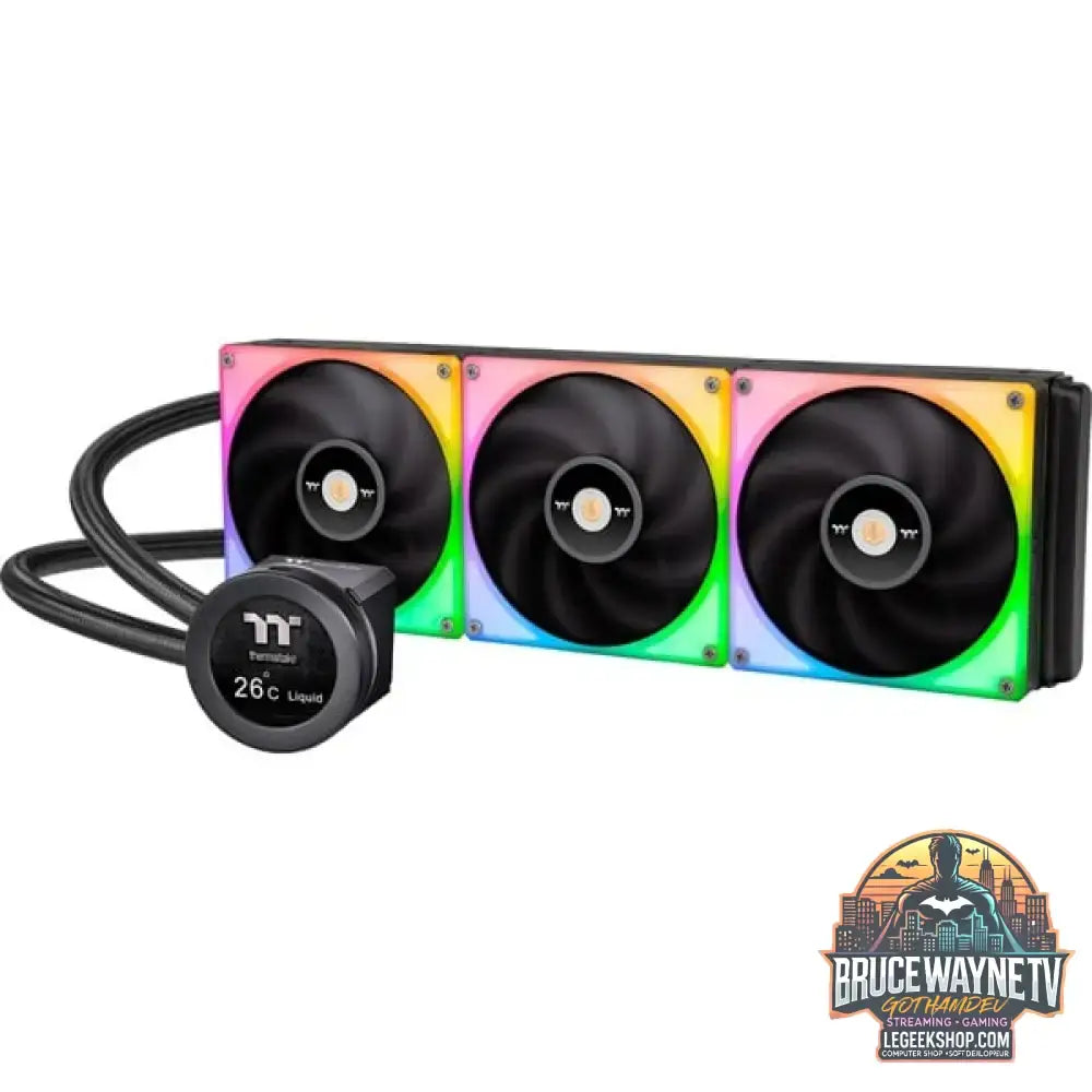Thermaltake TOUGHLIQUID Ultra 420 RGB AIO Liquid Cooler 420mm, Wasserkühlung schwarz - Thermaltake - vue 2