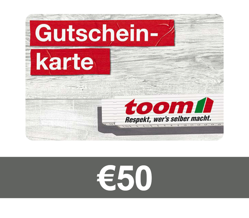 TOOM Baumarkt €50 Gift Card DE