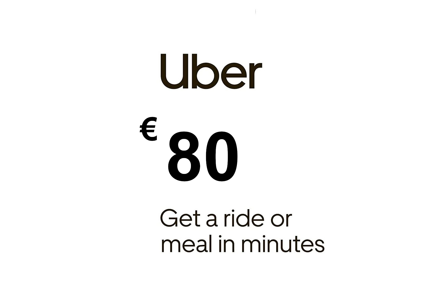 Uber €80 DE Gift Card