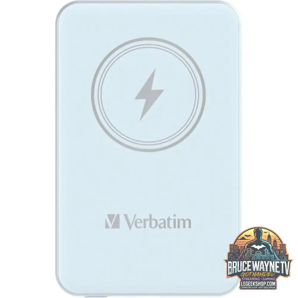 Verbatim Wireless Powerbank Charge 'n' Go 5.000mAh hellblau, Qi, PD 3.0, Quick Charge 3.0 - Stromquelle: Steckdose, USB-C - vue 2