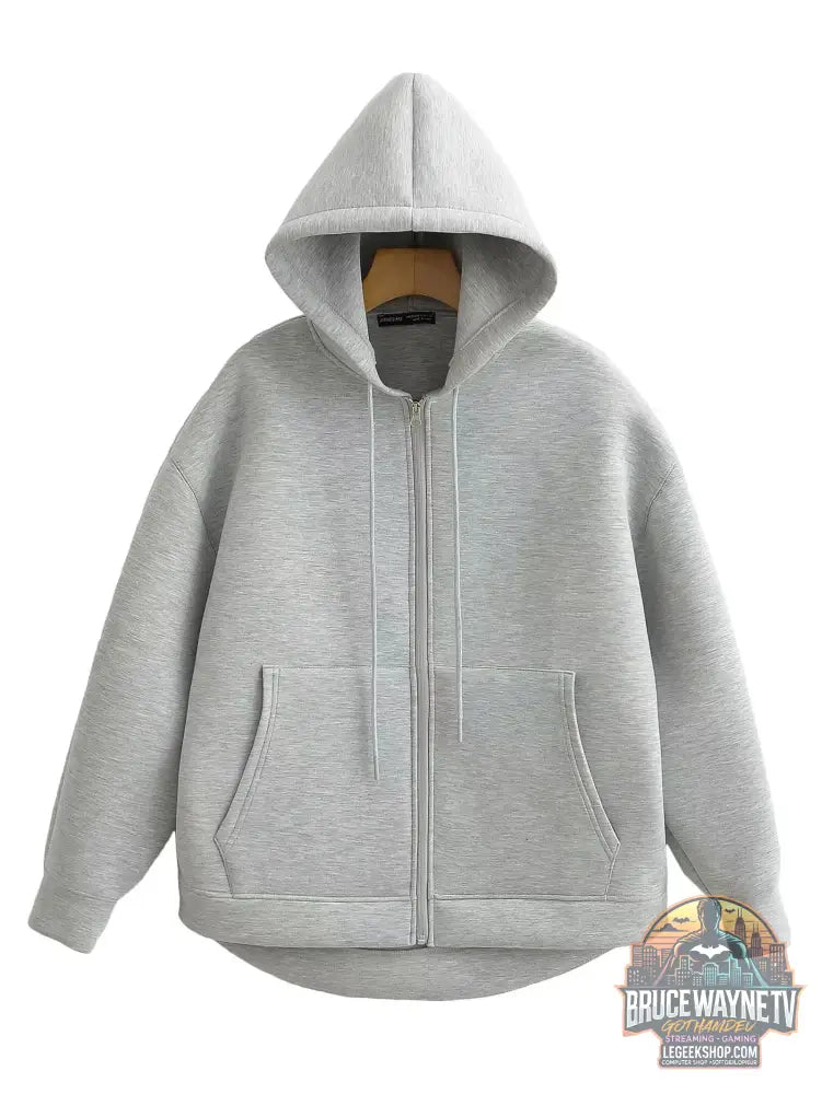 Veste Capuche Femme Bureau Automne Hiver Grandes Poches - Veste Femme