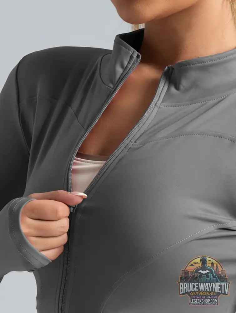 Veste Yoga Sport Femme Manches Longues Fitness Running - Veste Sport Femme