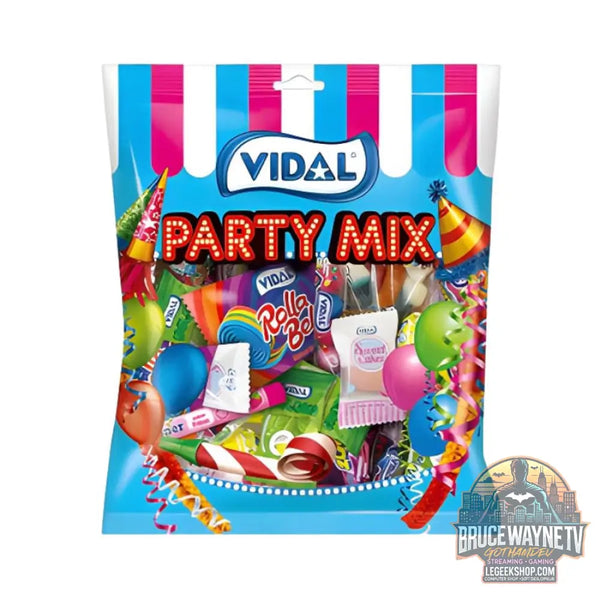 Vidal Party Mix bonbons et chewing-gums assortis de 150g (Paquet de 12) - Snacks & boissons importés