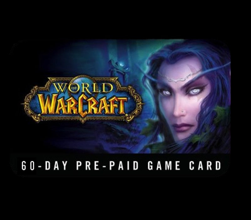 World of Warcraft 60 DAYS Pre-Paid Time Card CA