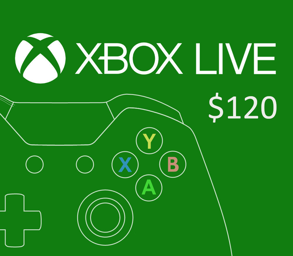 XBOX Live $120 Prepaid Card