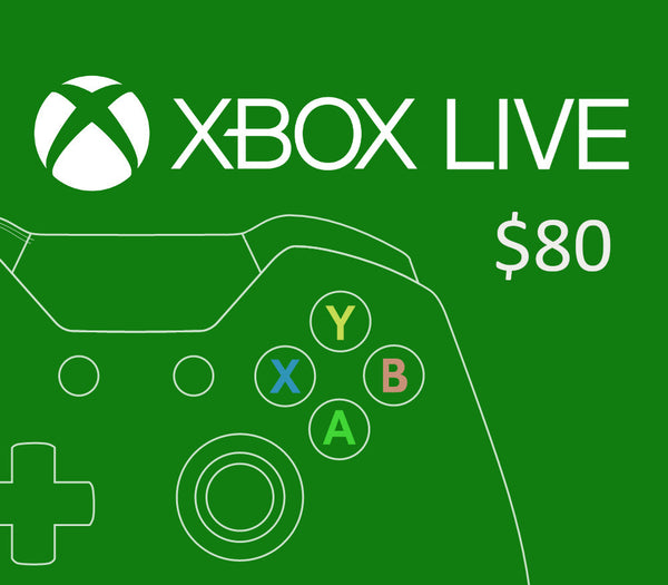 XBOX Live USD 80 Prepaid Card