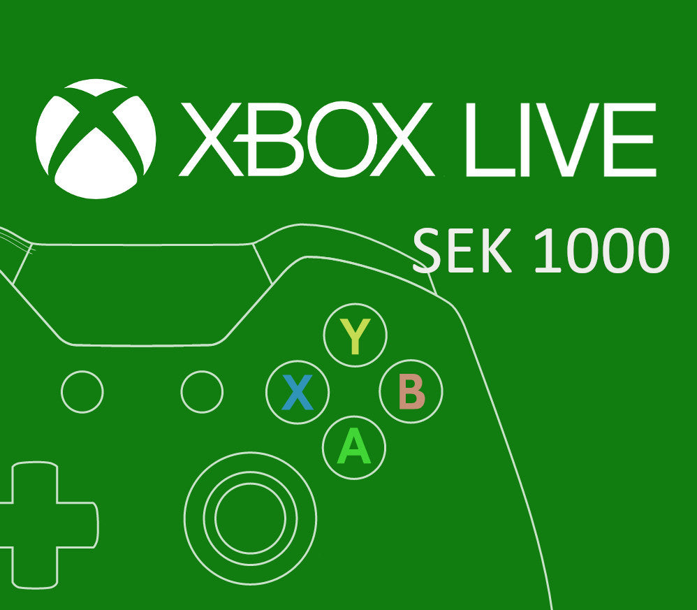 XBOX Live 1000 SEK Prepaid Card SE
