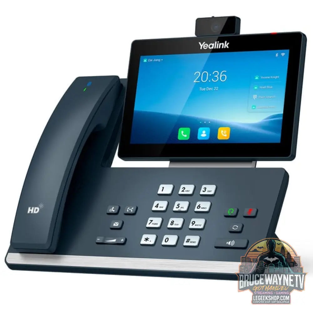 Yealink SIP-T58W Pro avec Kamera, VoIP-Telefon noir - Yealink - vue 3