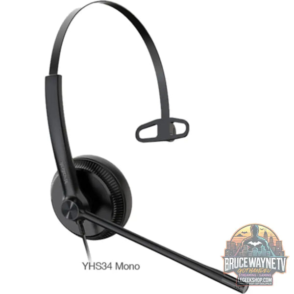 Yealink YHS34 Lite Mono, Headset (noir, Schaumstoffohrpolster) - Yealink