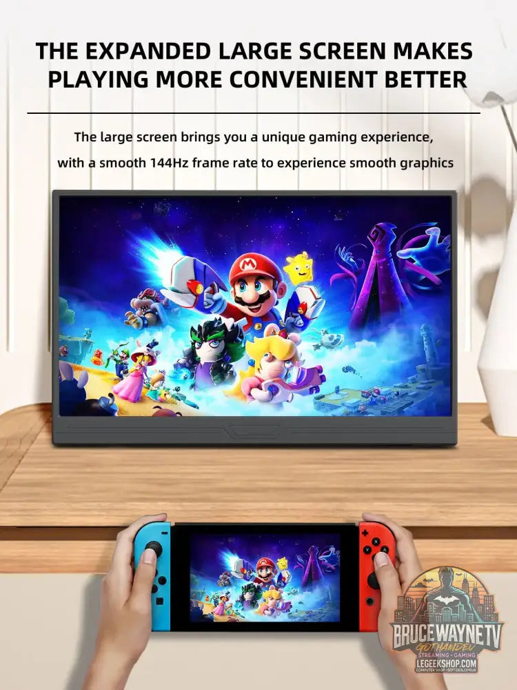 ZSUS portable 15,6 pouces 1920*1080 HDR moniteur à écran tactile à faible lumière bleue PS4 XBox/5 interrupteurs Loptop
